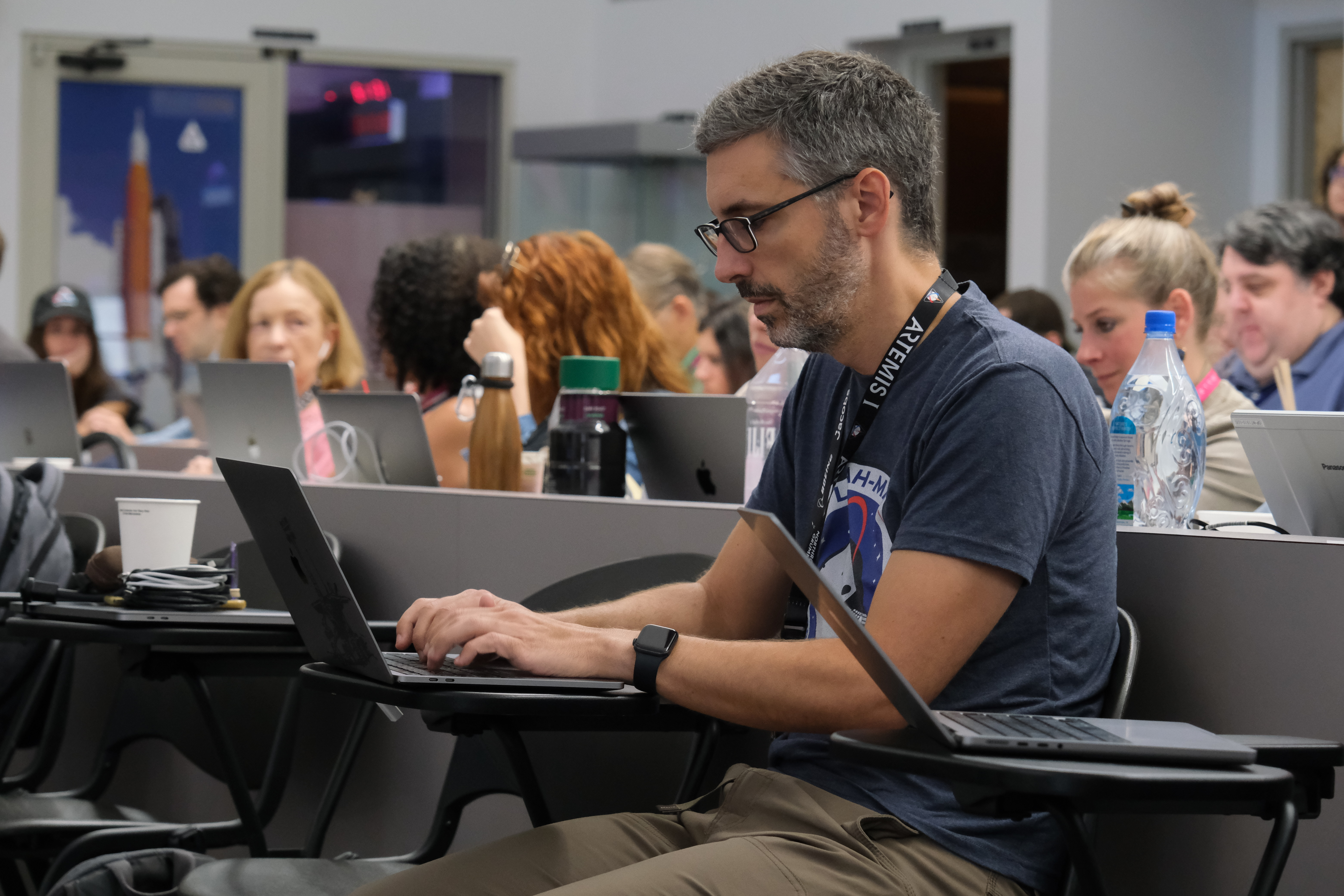 Craig Hardgrove at NASA Kennedy Space Center during the LunaH-Map / Artemis I launch attempt