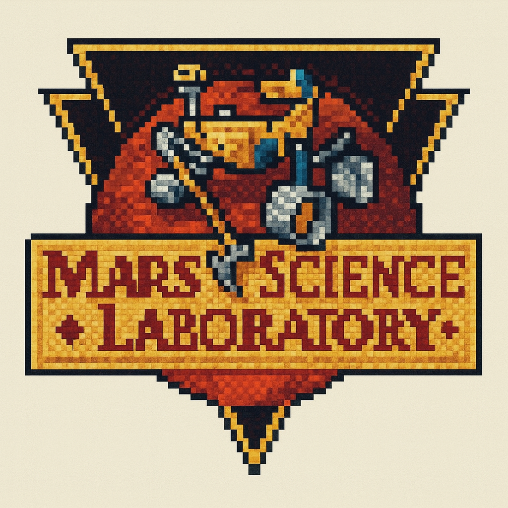 Curiosity (MSL) mission patch pixel art